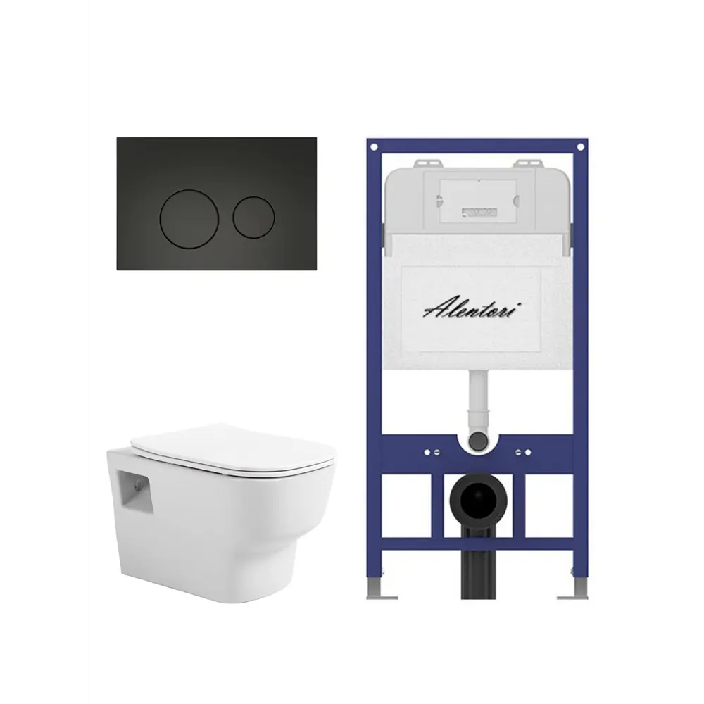 Фото 4 Комплект инсталляция с унитазом Alentori AL.SIS11TAL.CHI103BM1000090 цвет белый Фото 4 Комплект инсталляция с унитазом Alentori AL.SIS11TAL.CHI103BM1000090 цвет белый