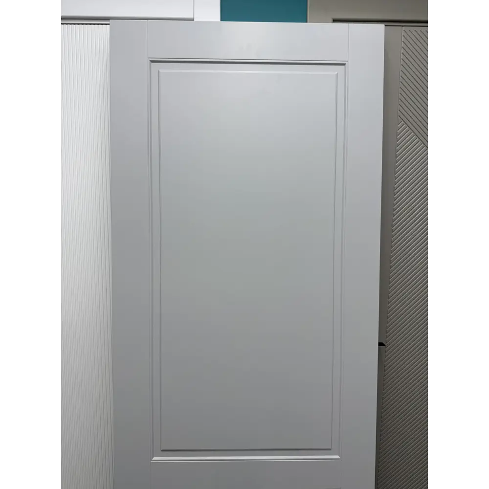 Фото 6 Комплект межкомнатной двери Wanmark Скай-2 глухая 200x70см эмаль тон 7047 с коробом и наличниками Фото 6 Комплект межкомнатной двери Wanmark Скай-2 глухая 200x70см эмаль тон 7047 с коробом и наличниками