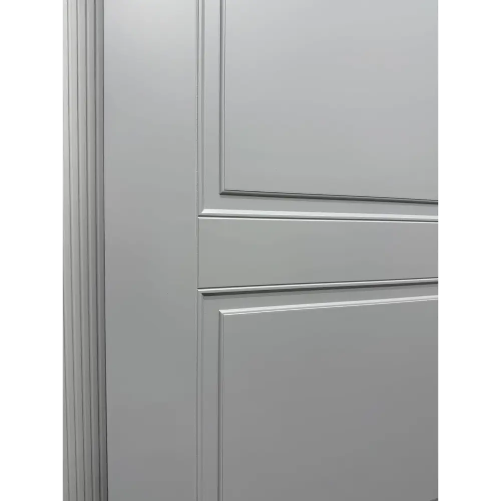 Фото 9 Комплект межкомнатной двери Wanmark Скай-2 глухая 200x70см эмаль тон 7047 с коробом и наличниками Фото 9 Комплект межкомнатной двери Wanmark Скай-2 глухая 200x70см эмаль тон 7047 с коробом и наличниками