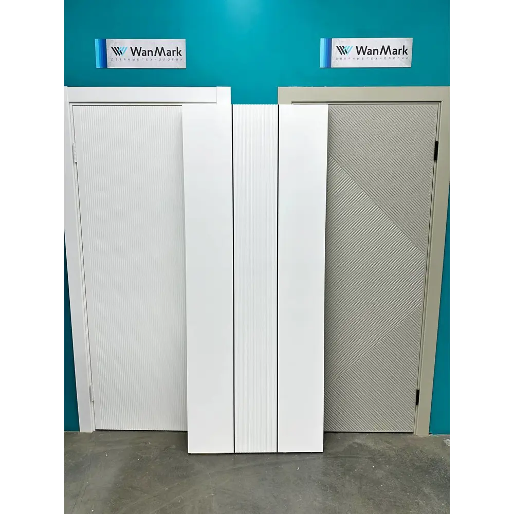 Фото 3 Комплект межкомнатной двери Wanmark Синди-7М глухая 190x60см эмаль цвет белый с коробом и наличниками Фото 3 Комплект межкомнатной двери Wanmark Синди-7М глухая 190x60см эмаль цвет белый с коробом и наличниками