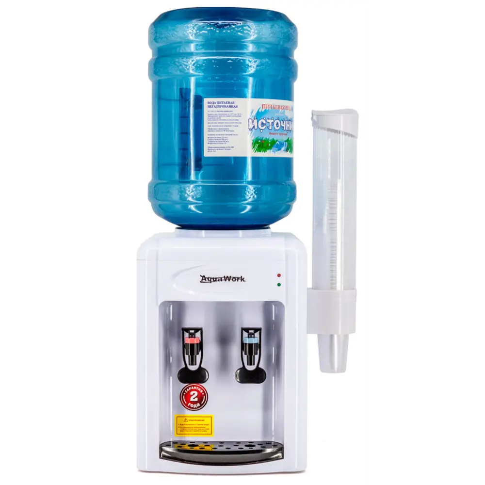 Фото Кулер Aqua work 1513717 настольный белый/черный Фото Кулер Aqua work 1513717 настольный белый/черный