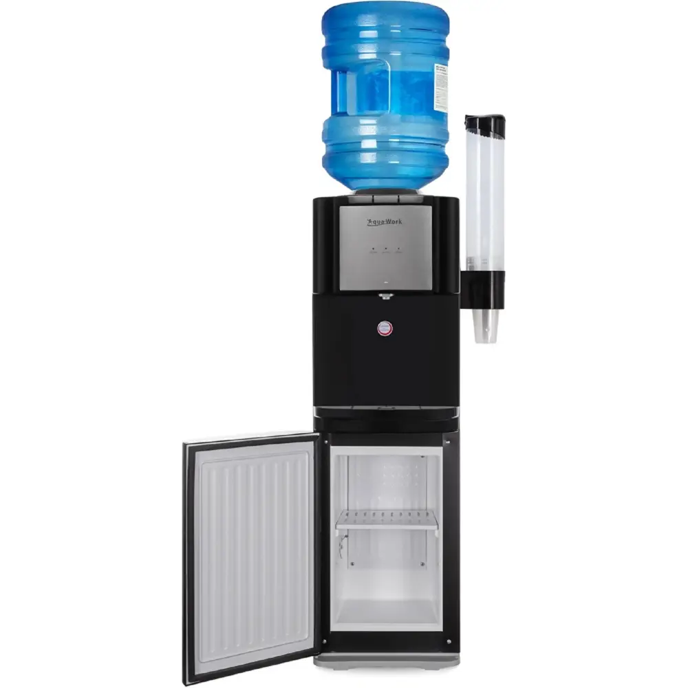 Фото Кулер Aqua work 2088350 напольный компрессорный черный Фото Кулер Aqua work 2088350 напольный компрессорный черный