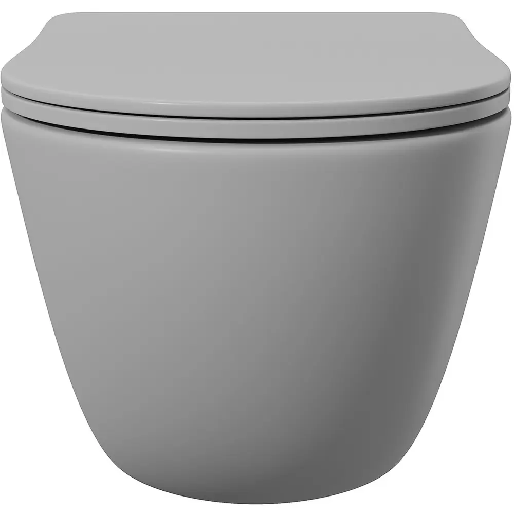 Фото 12 Инсталляция Alentori SISTEMA 50 AL.SIS33T с клавишей смыва Alentori CHIAVE H матовый белый AL.CHI018WM и унитаз 52.5x36 Soft-Close матовый серый овал