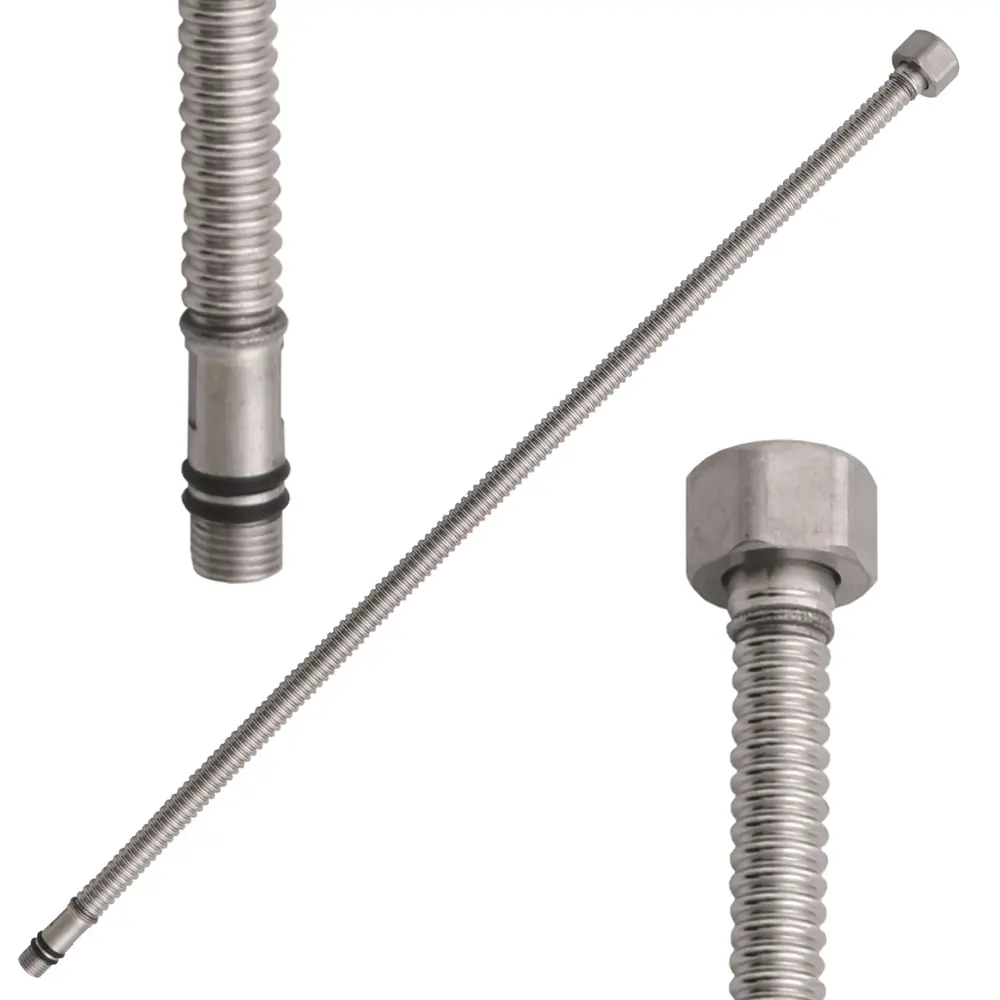 Фото Гибкая подводка для смесителя Ravslezak 3/8"xM10 гайка-штуцер 40 см IT0438