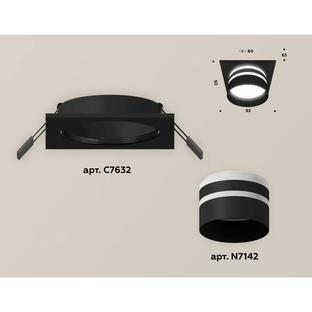 Фото Светильник точечный встраиваемый Ambrella Light XC7632042 DIY System Complects 10Вт GU5.3 цвет черный Фото Светильник точечный встраиваемый Ambrella Light XC7632042 DIY System Complects 10Вт GU5.3 цвет черный