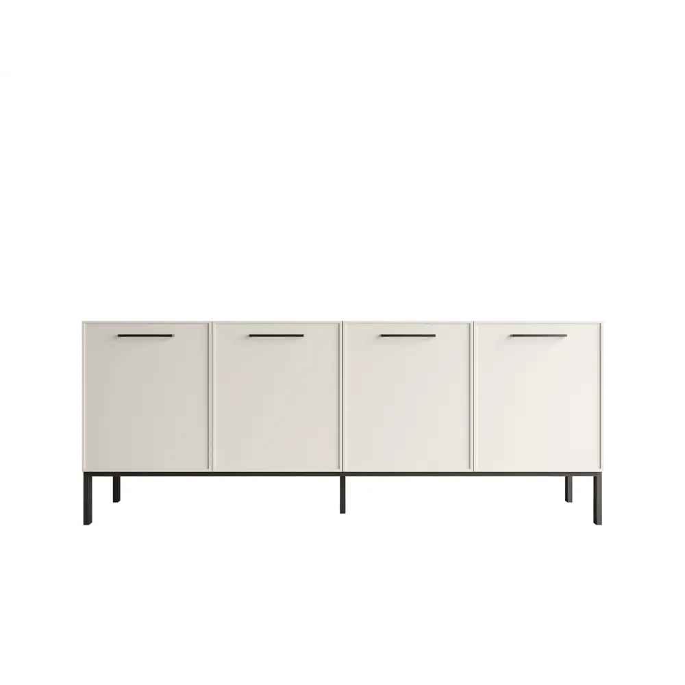 Фото 4 Комод Этажерка Nicole 190х45х75 см ДСП цвет белый