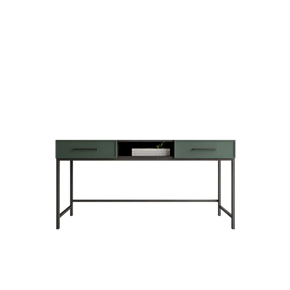 Фото Стол письменный Этажерка Nicole NBB18G 150x75x60 см ЛДСП цвет роза