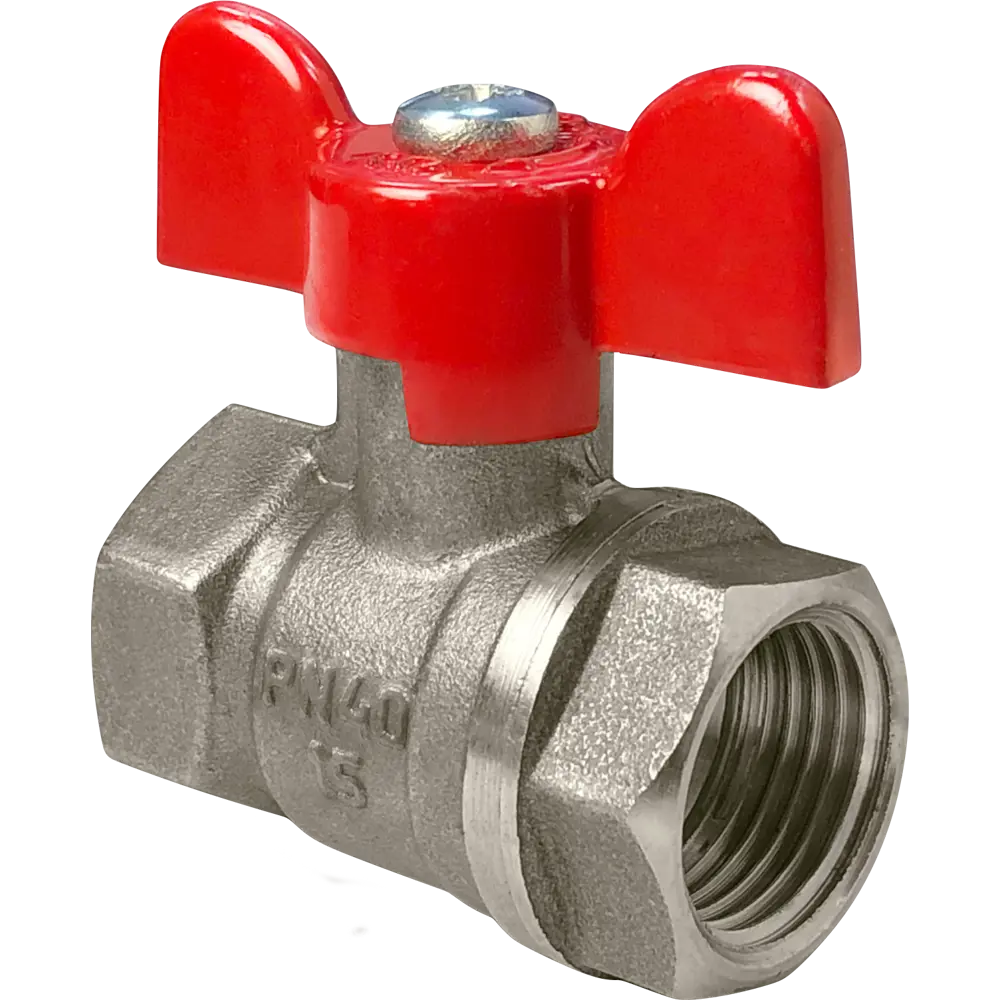Фото Кран шаровой прямой Valfex DN25 PN40 1" ВР латунь ручка бабочка Фото Кран шаровой прямой Valfex DN25 PN40 1" ВР латунь ручка бабочка