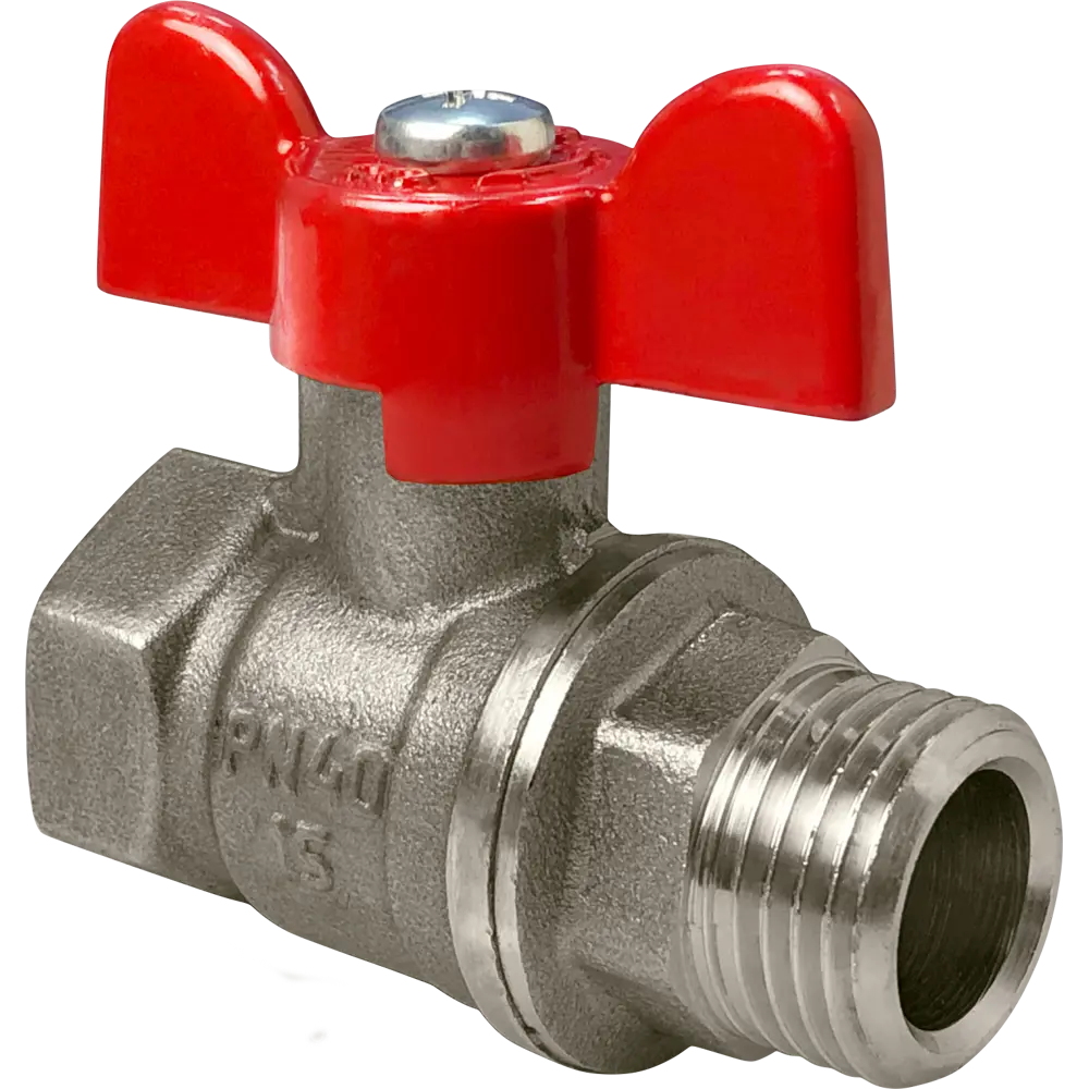 Фото Кран шаровой прямой Valfex DN25 PN40 1" НР/ВР латунь ручка бабочка Фото Кран шаровой прямой Valfex DN25 PN40 1" НР/ВР латунь ручка бабочка