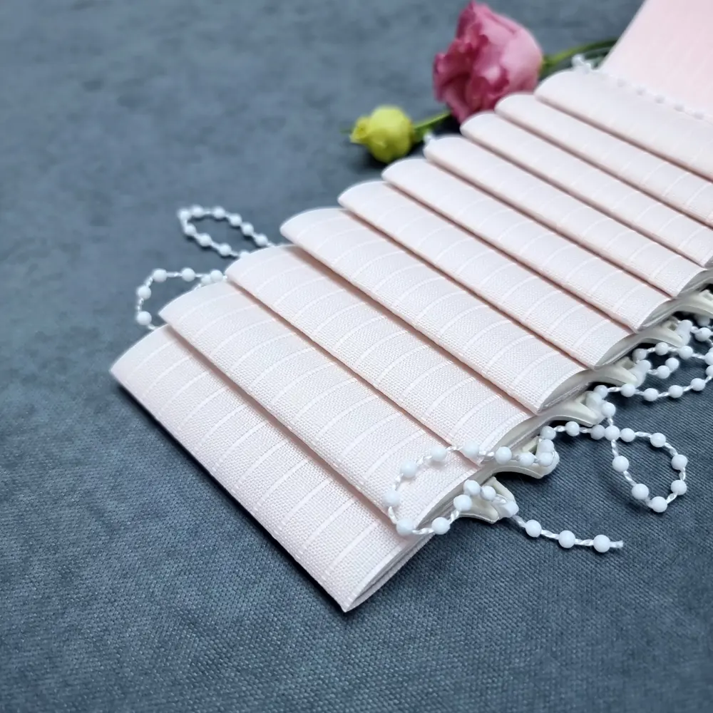 Фото 4 Ламели для вертикальных жалюзи Бинар Лайн 130 см полиэстер цвет розовый 5 шт