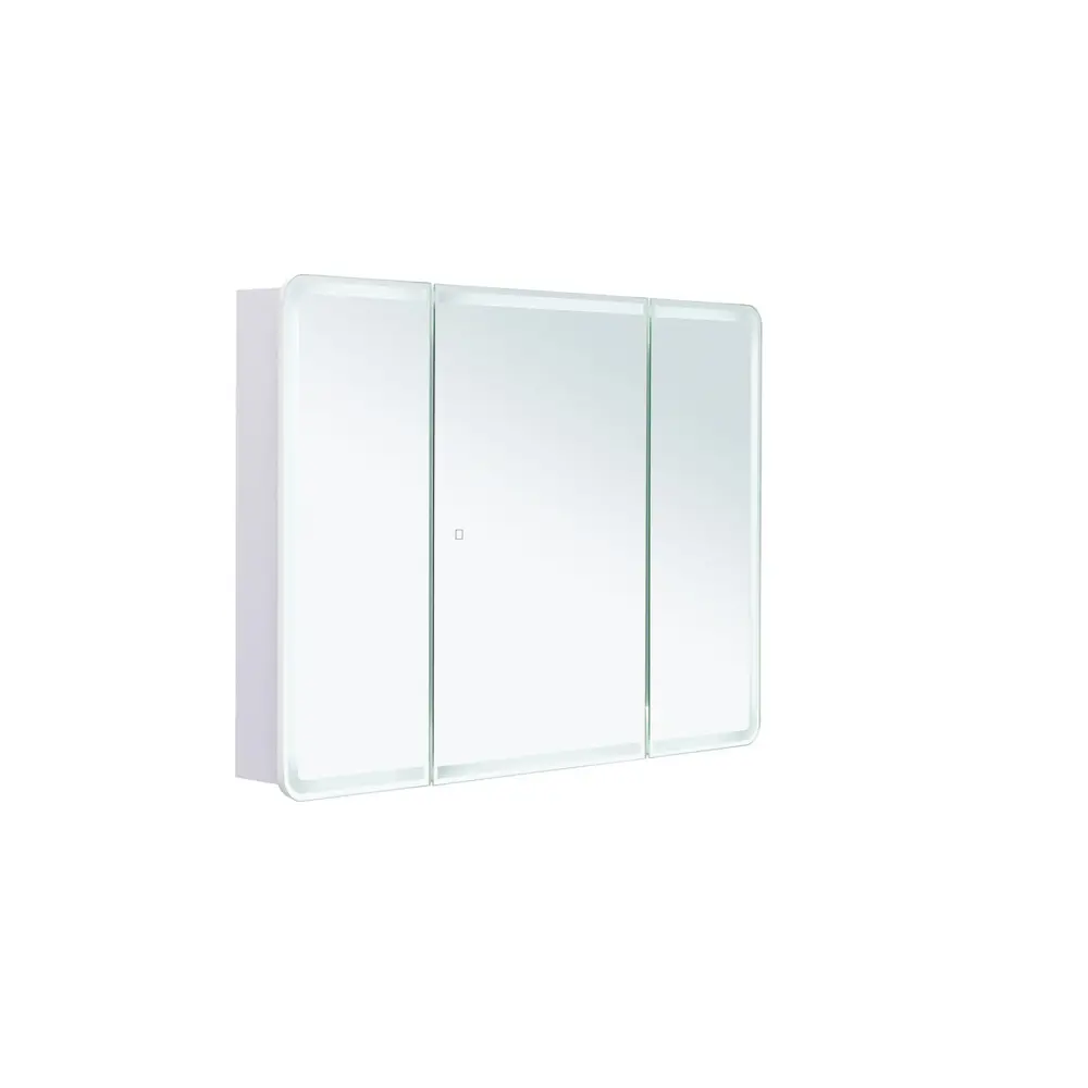 Фото 15 Зеркальный шкаф для ванной Aquanet Оптима 110 с LED подсветкой