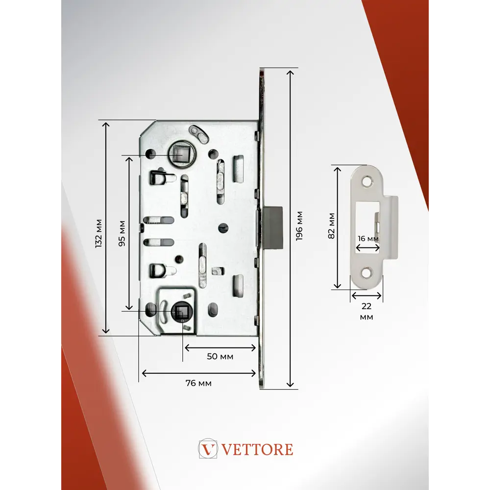 Фото 3 Ручка дверная Vettore R06.031 SN/CP в комплекте с межкомнатным механизмом WC 410 B-S Kevlar NI цвет сатин/хром Фото 3 Ручка дверная Vettore R06.031 SN/CP в комплекте с межкомнатным механизмом WC 410 B-S Kevlar NI цвет сатин/хром