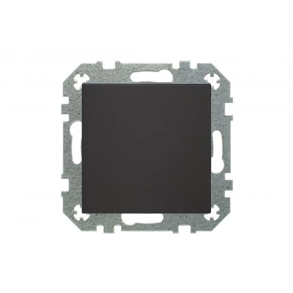 Фото 2 Выключатель встраиваемый Liregus Ретро 29-208 1 клавиша цвет черный матовый