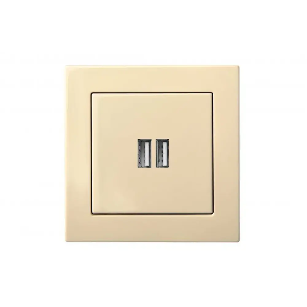 Фото Розетка USB встраиваемая Liregus Epsilon 28-0712 цвет кремовый Фото Розетка USB встраиваемая Liregus Epsilon 28-0712 цвет кремовый