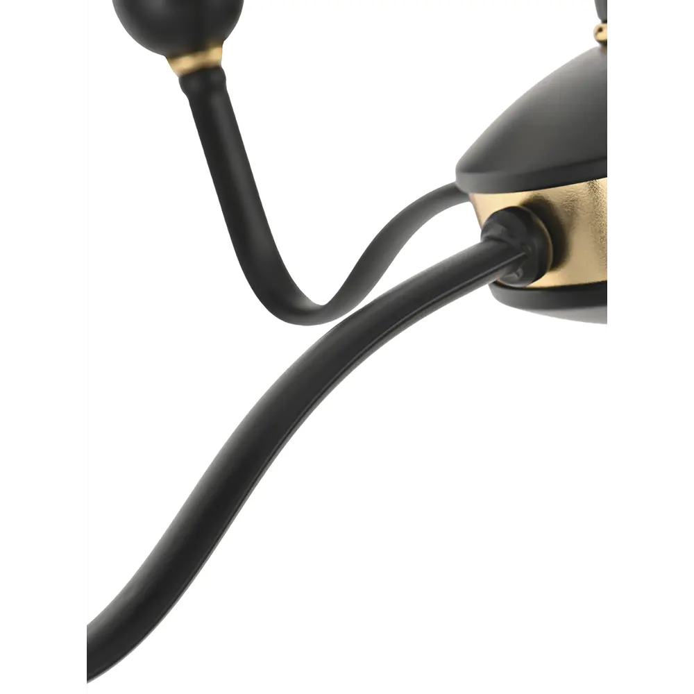 Фото 9 Люстра подвесная Arte milano 820201.1.5.200.u.e14.bk.gd 5 ламп 15 м² цвет золото/черный