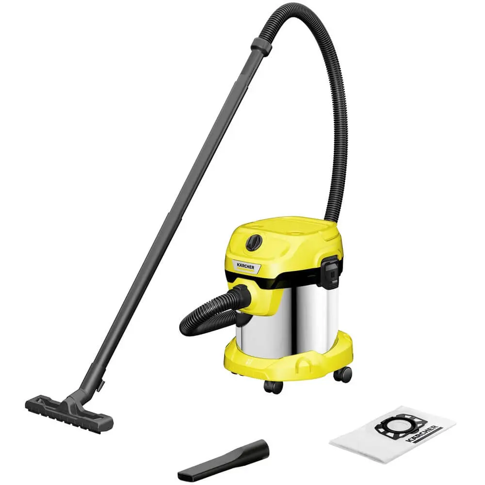 Фото 8 Пылесос с контейнером Karcher Wd 2 plus s v-15/4/18 1000 Вт 15 л цвет жёлтый / золотой Фото 8 Пылесос с контейнером Karcher Wd 2 plus s v-15/4/18 1000 Вт 15 л цвет жёлтый / золотой