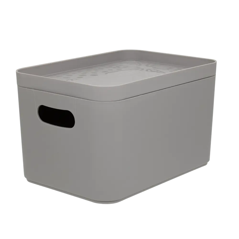 Фото 2 Органайзер для хранения Berossi 16x13x23 см 2.4 л пластик цвет серый Фото 2 Органайзер для хранения Berossi 16x13x23 см 2.4 л пластик цвет серый