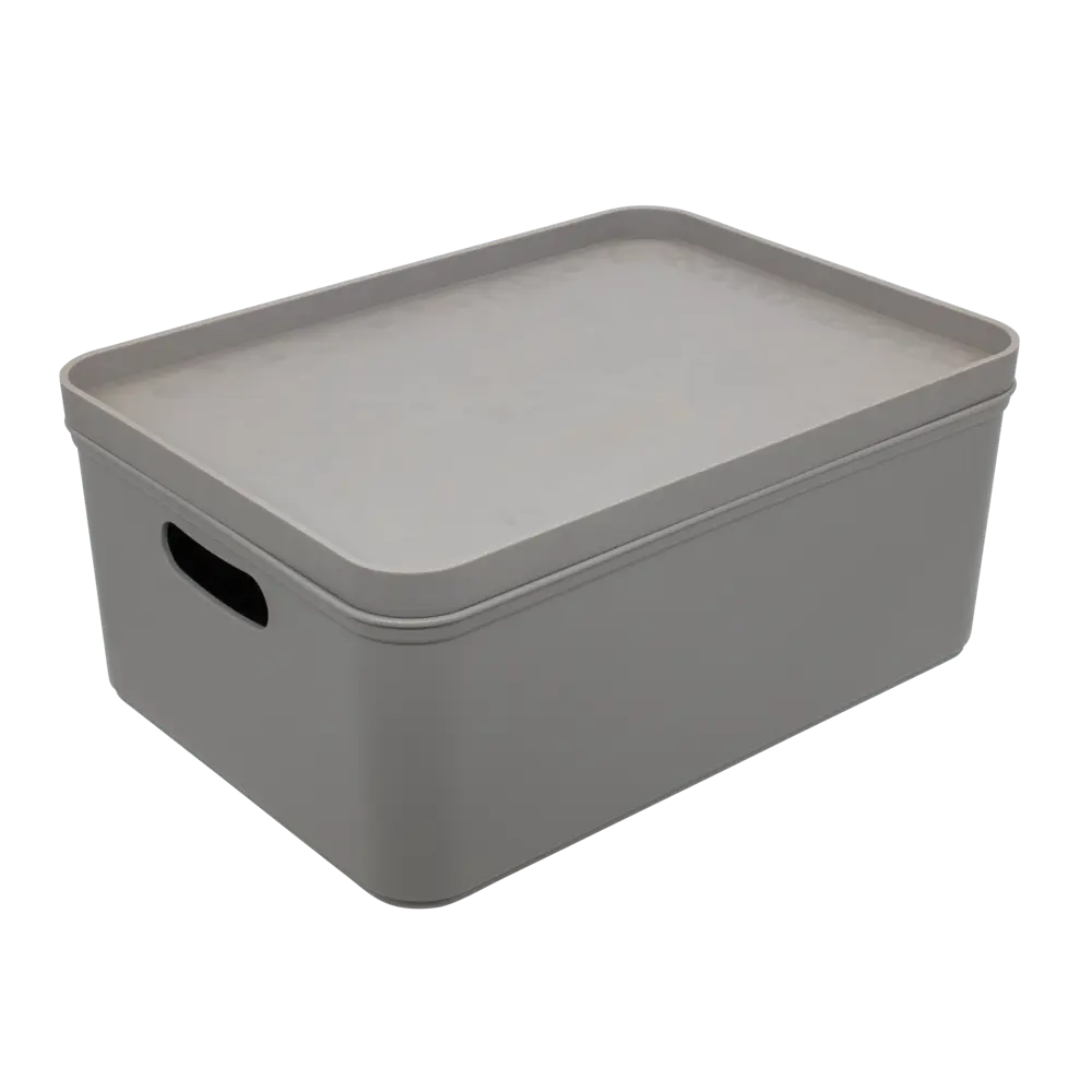 Фото 2 Органайзер для хранения Berossi 23x13x32 см 6 л пластик цвет серый