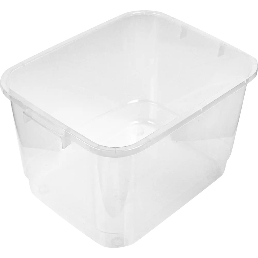 Фото 2 Ящик 42x26.5x32 см полипропилен с крышкой цвет прозрачный Фото 2 Ящик 42x26.5x32 см полипропилен с крышкой цвет прозрачный