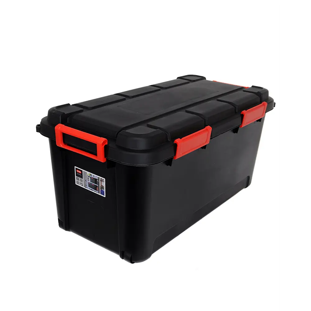 Фото 2 Контейнер для хранения 79x37x40 см полипропилен цвет черный Фото 2 Контейнер для хранения 79x37x40 см полипропилен цвет черный