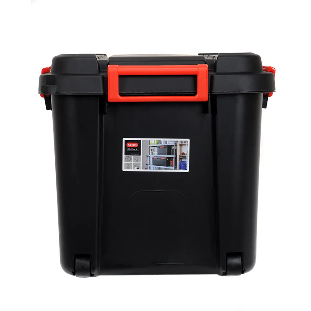 Фото 3 Контейнер для хранения 79x37x40 см полипропилен цвет черный Фото 3 Контейнер для хранения 79x37x40 см полипропилен цвет черный