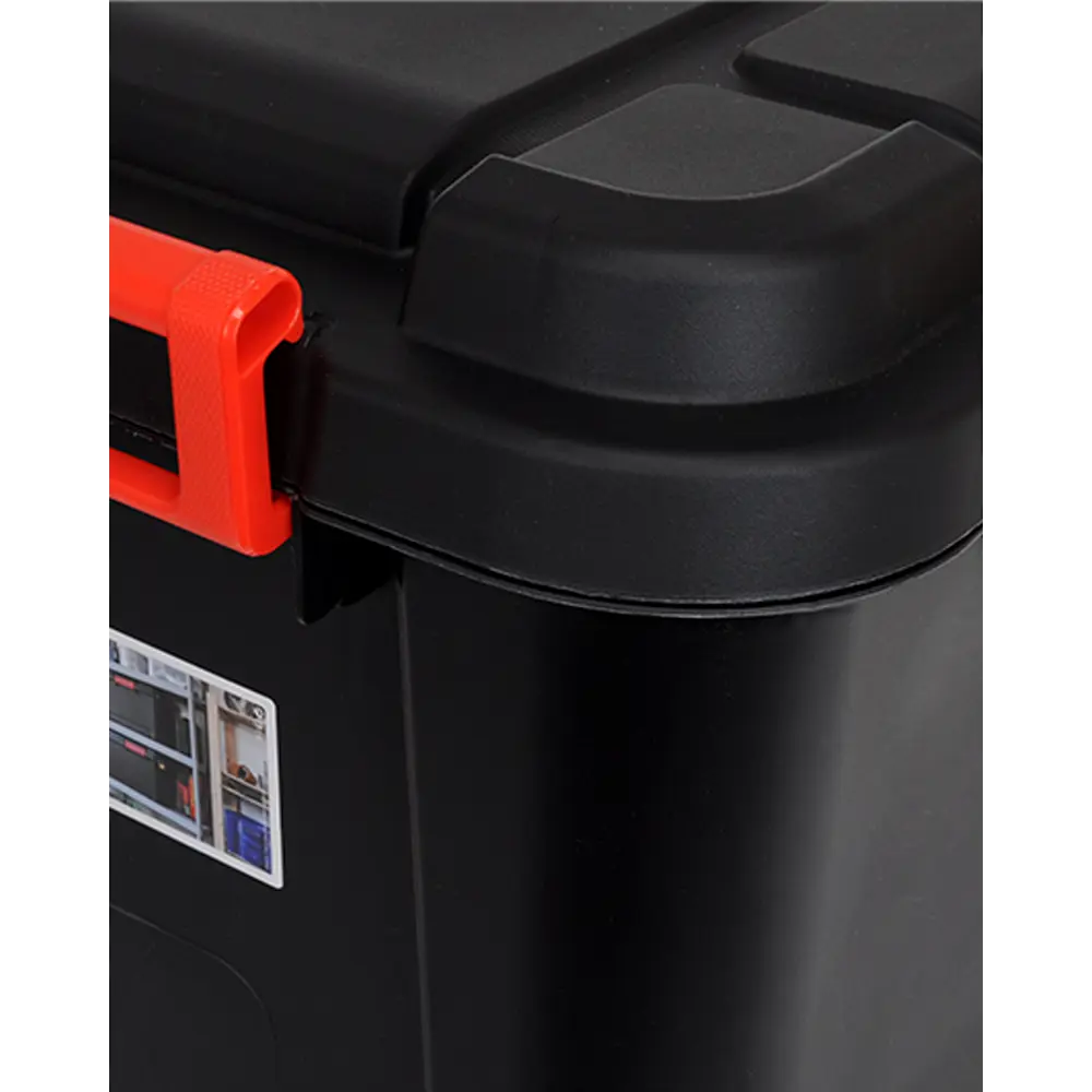 Фото 4 Контейнер для хранения 79x37x40 см полипропилен цвет черный Фото 4 Контейнер для хранения 79x37x40 см полипропилен цвет черный