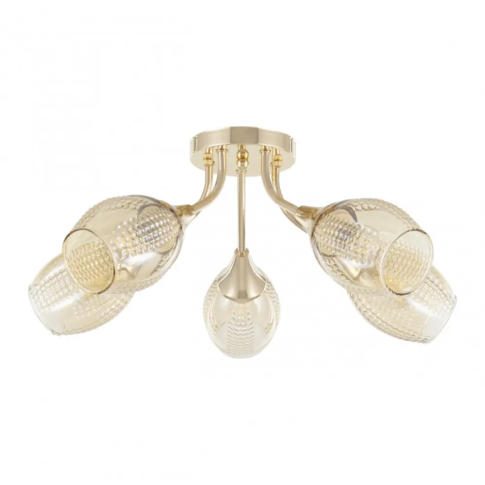 Фото Люстра потолочная Arte milano Napoli-8776 337966/5 fgd 5 ламп 10 м² цвет золото