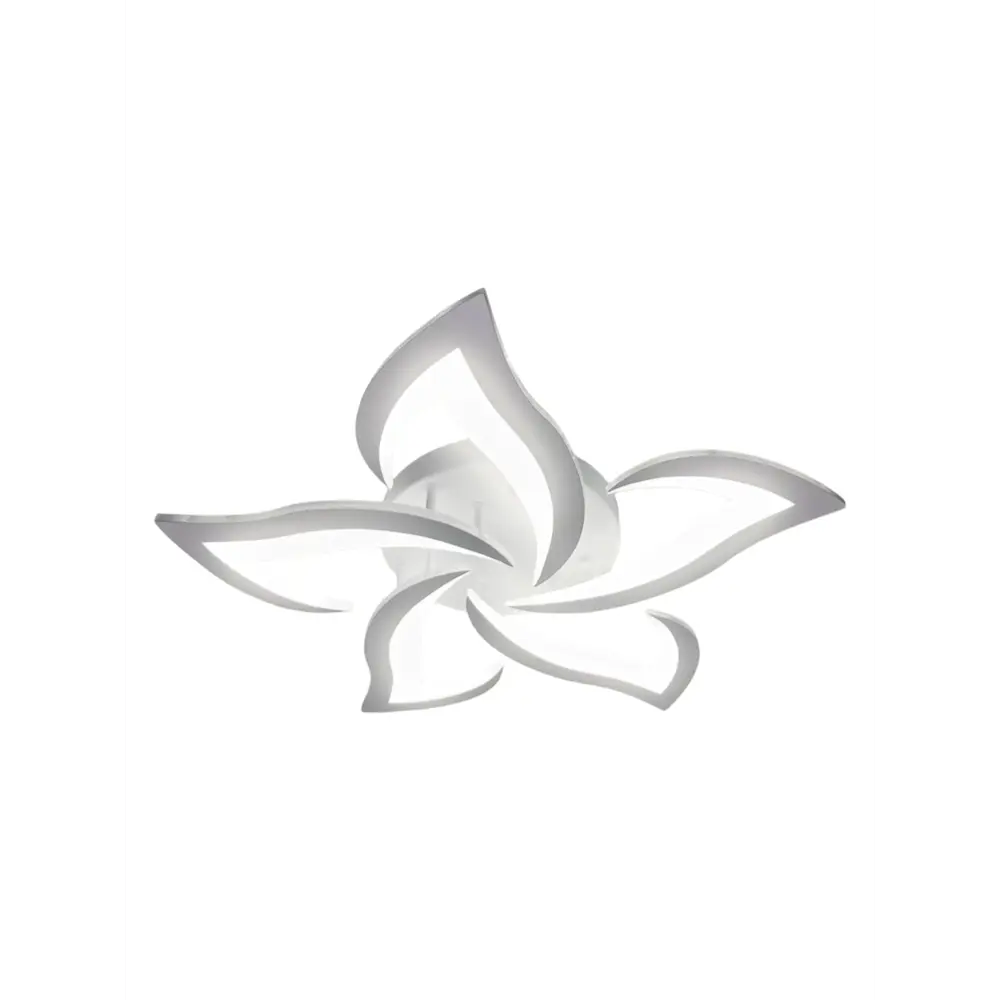 Фото 6 Люстра потолочная светодиодная Ismat decor LED.65110-5S WH с пультом управления 15 м² регулируемый белый свет цвет белый Фото 6 Люстра потолочная светодиодная Ismat decor LED.65110-5S WH с пультом управления 15 м² регулируемый белый свет цвет белый