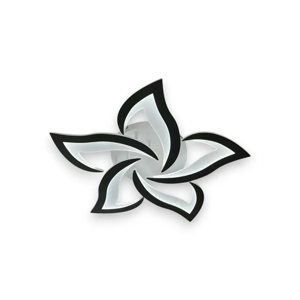 Фото 2 Люстра потолочная светодиодная Ismat decor LED.65110-5S WH с пультом управления 15 м² регулируемый белый свет цвет белый Фото 2 Люстра потолочная светодиодная Ismat decor LED.65110-5S WH с пультом управления 15 м² регулируемый белый свет цвет белый