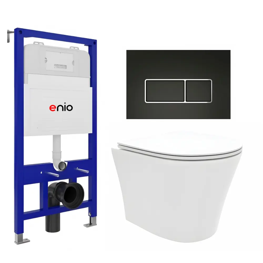 Фото 3 Комплект инсталляция с унитазом Enio 628327 цвет белый