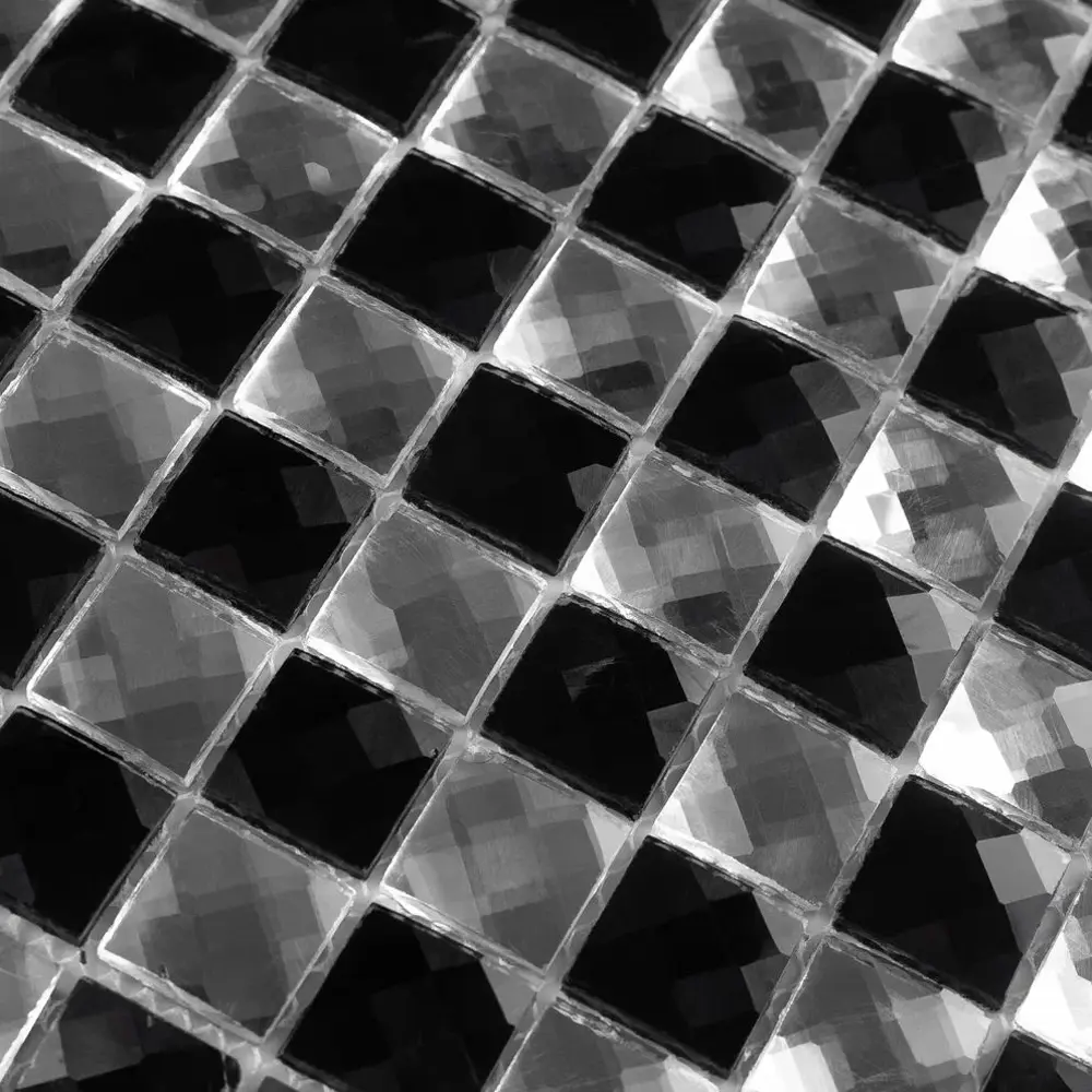 Фото 4 Мозаика стеклянная Керамоград F2x6.1_01 30x30 см цвет серый/серебристый