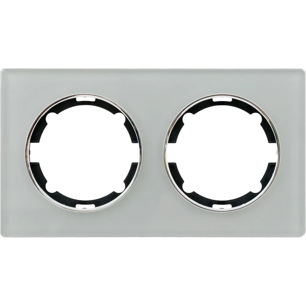 Фото Рамка для розеток и выключателей горизонтальная Onekeyelectro Florence 2 поста цвет серый Фото Рамка для розеток и выключателей горизонтальная Onekeyelectro Florence 2 поста цвет серый