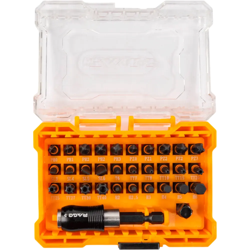 Фото 8 Набор бит магнитных Rage 554107, 32 шт. Фото 8 Набор бит магнитных Rage 554107, 32 шт.