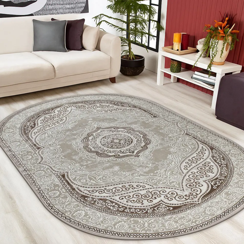 Фото Ковер Avalon Carpet Rimma Lux 36868K полипропилен 80x150 см Oval Cream / Beige Фото Ковер Avalon Carpet Rimma Lux 36868K полипропилен 80x150 см Oval Cream / Beige