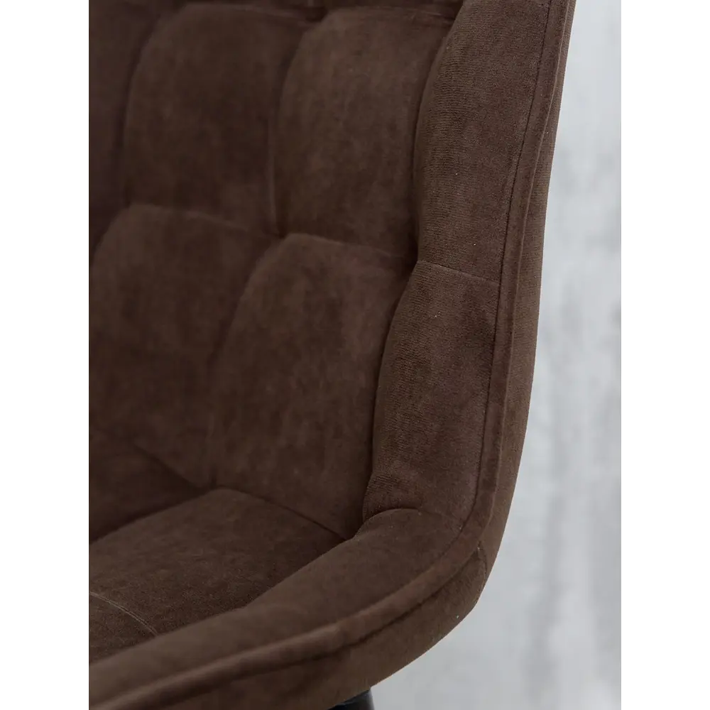 Фото 5 Поворотные стулья для кухни Русский стул Бентли 2 шт цвет коричневый с черными ножками