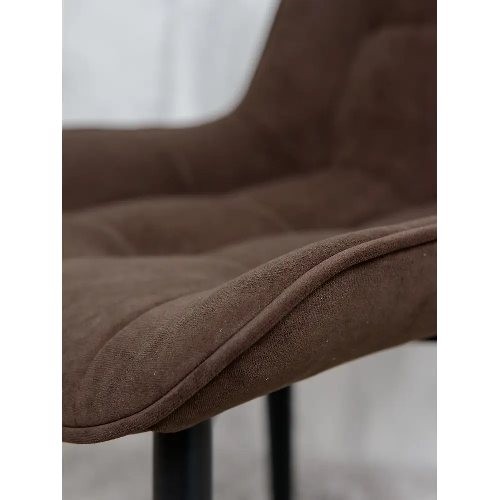 Фото 7 Поворотные стулья для кухни Русский стул Бентли 2 шт цвет коричневый с черными ножками