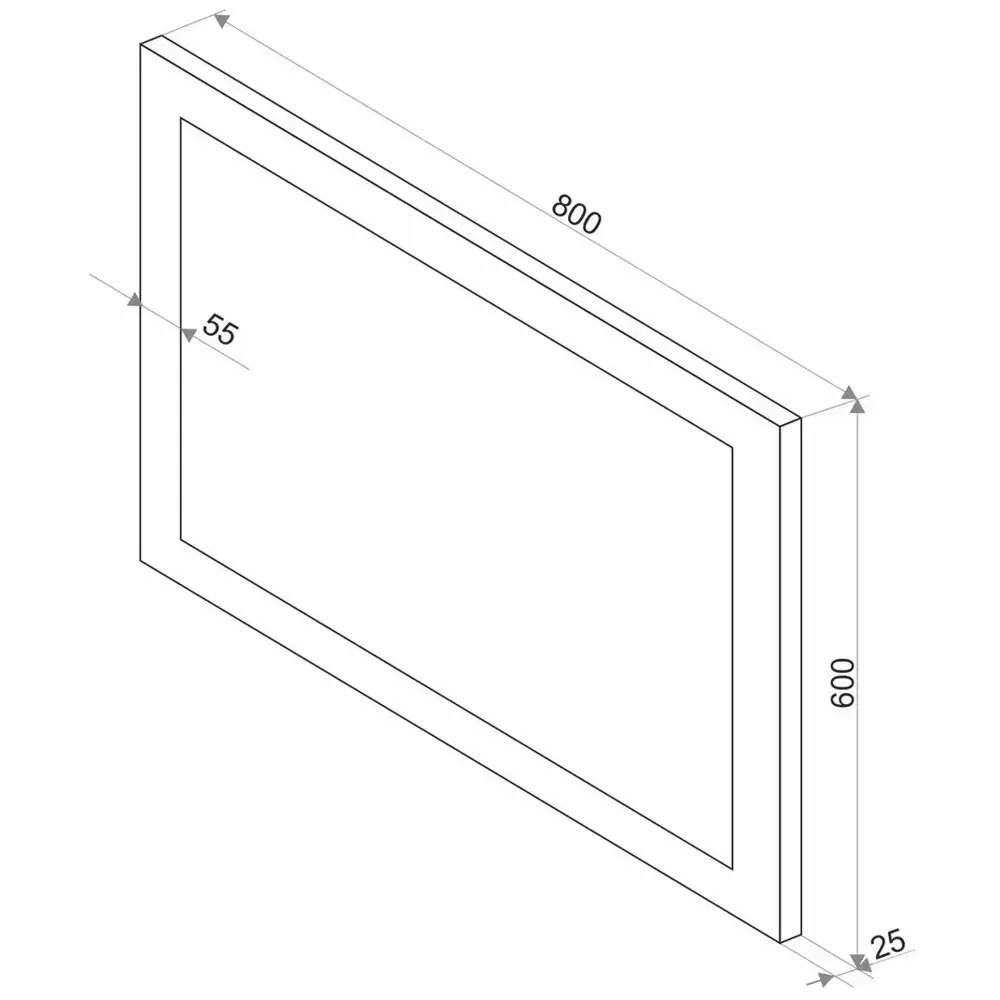 Фото 4 Зеркало для ванной Apeggo Giulia Led GG90229 80x60 с подсветкой Фото 4 Зеркало для ванной Apeggo Giulia Led GG90229 80x60 с подсветкой