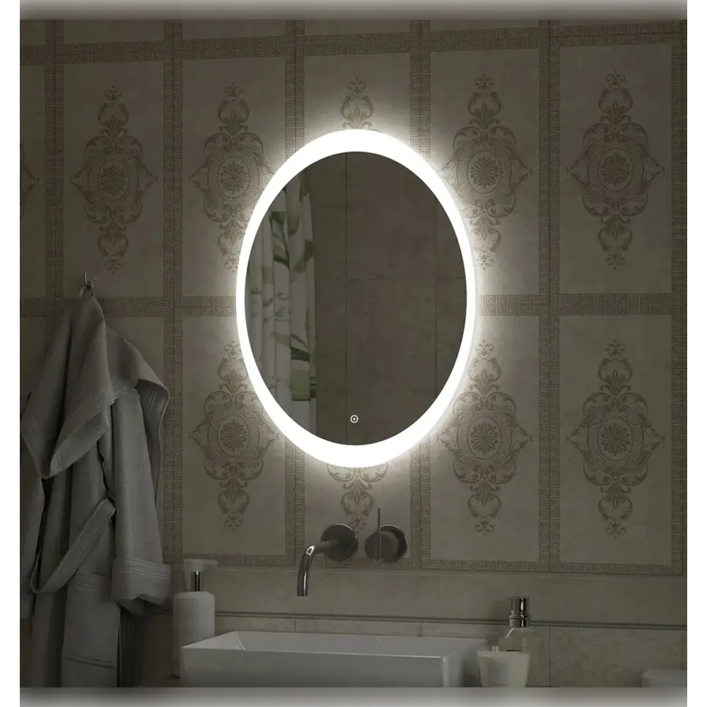 Фото 3 Зеркало для ванной Apeggo Elisa Led GG90174 57x77 с подсветкой Фото 3 Зеркало для ванной Apeggo Elisa Led GG90174 57x77 с подсветкой