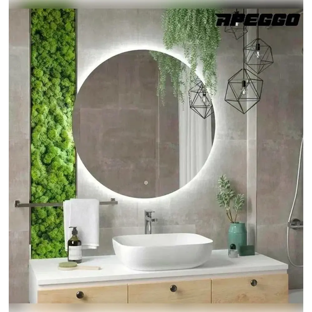 Фото 4 Зеркало для ванной Apeggo Adela GG90004 D90 с подсветкой Фото 4 Зеркало для ванной Apeggo Adela GG90004 D90 с подсветкой