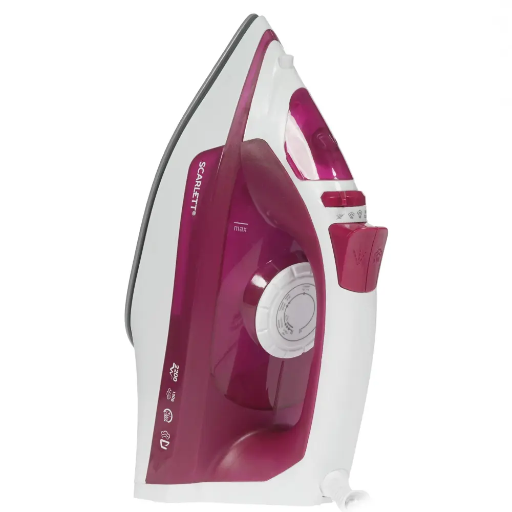 Фото 3 Паровой утюг Scarlett SC-SI30K25 0.25 л 2200 Вт цвет розовый Фото 3 Паровой утюг Scarlett SC-SI30K25 0.25 л 2200 Вт цвет розовый