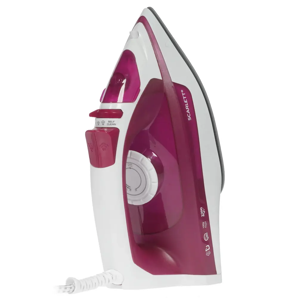 Фото 7 Паровой утюг Scarlett SC-SI30K25 0.25 л 2200 Вт цвет розовый Фото 7 Паровой утюг Scarlett SC-SI30K25 0.25 л 2200 Вт цвет розовый