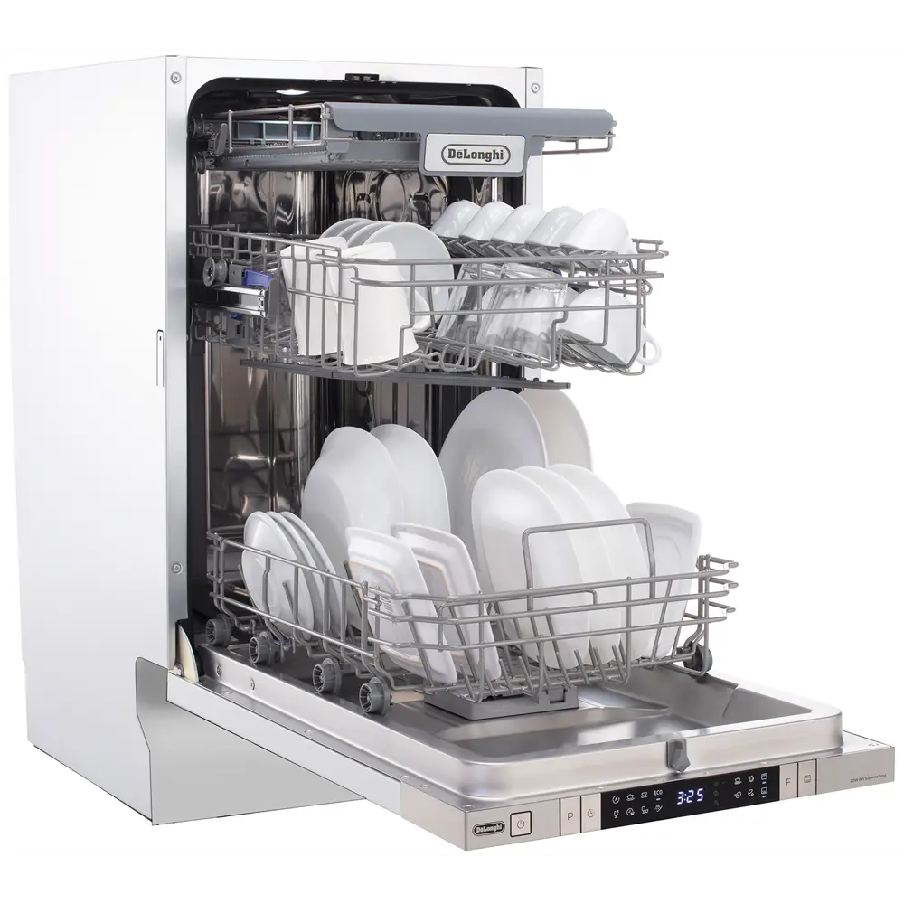 Фото 4 Встраиваемая посудомоечная машина Delonghi DDW06S Supreme nova 44.5 см 6 программ цвет серый Фото 4 Встраиваемая посудомоечная машина Delonghi DDW06S Supreme nova 44.5 см 6 программ цвет серый