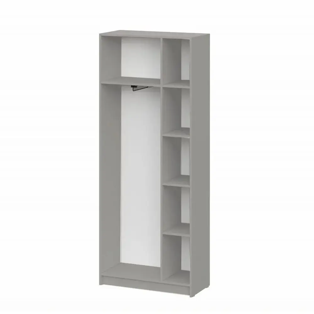 Фото 2 Шкаф распашной Арника Бали с 6 дверями 240.3x200x38 см ЛДСП цвет цемент светлый