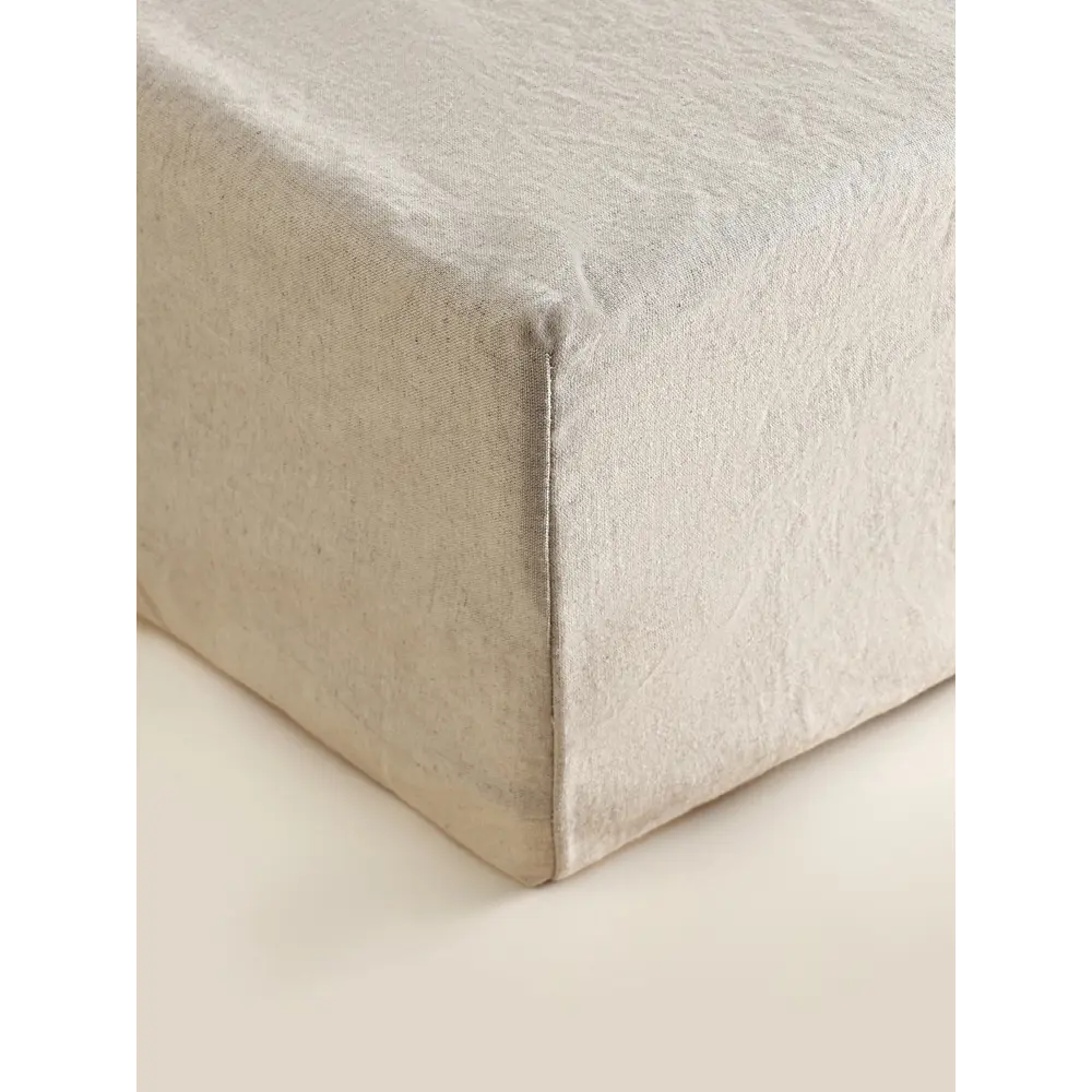 Фото 9 Простыня Sima-land home Linen collection 10857011 200x220 см хлопок на резинке цвет бежевый Фото 9 Простыня Sima-land home Linen collection 10857011 200x220 см хлопок на резинке цвет бежевый