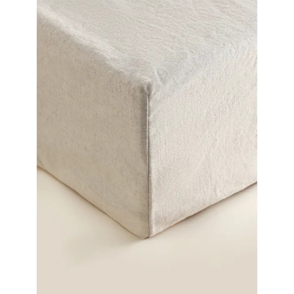 Фото 9 Простыня Sima-land home Linen collection 10856999 180x214 см хлопок на резинке цвет бежевый Фото 9 Простыня Sima-land home Linen collection 10856999 180x214 см хлопок на резинке цвет бежевый