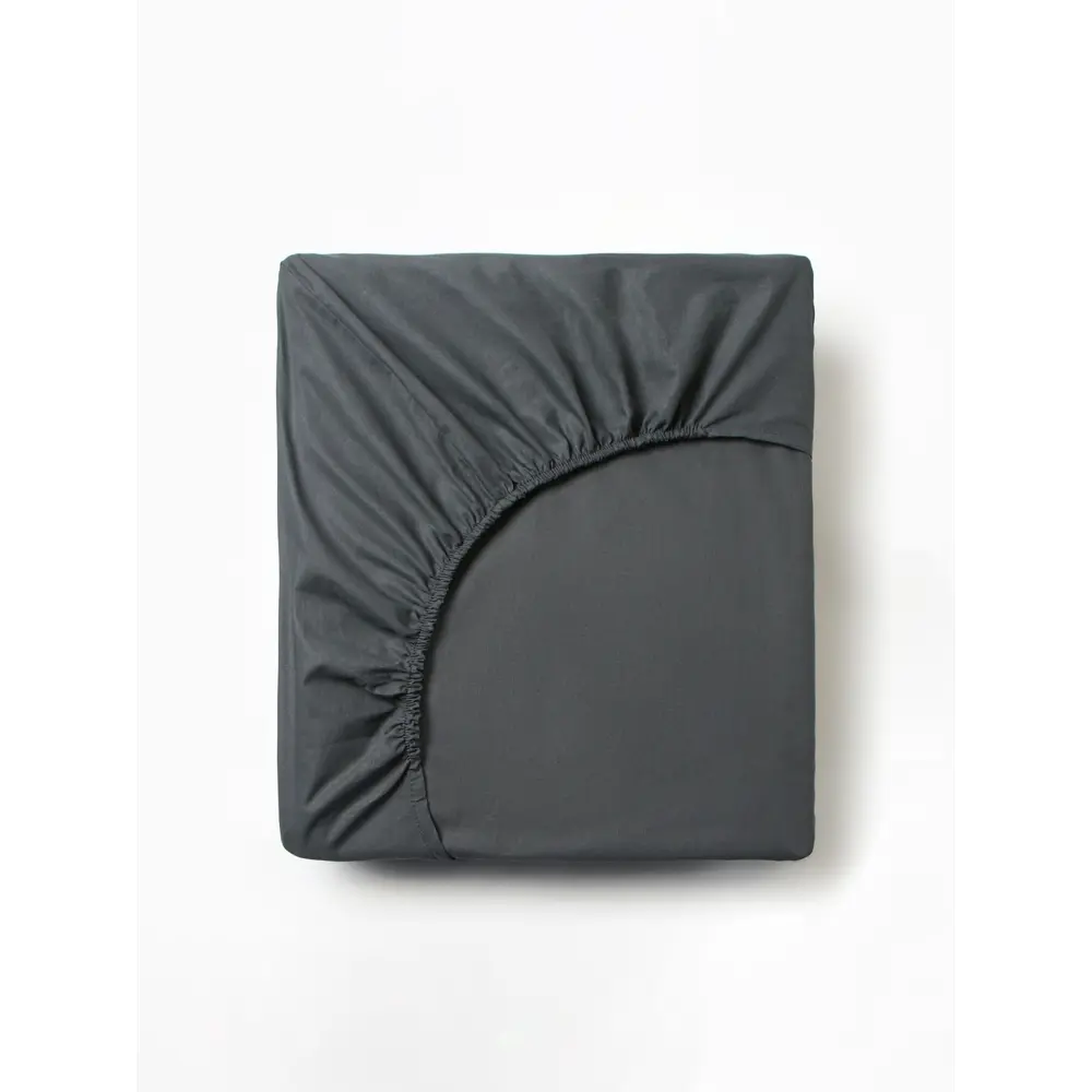 Фото 4 Простыня Этель 10801838 180x214 см хлопок на резинке цвет серый