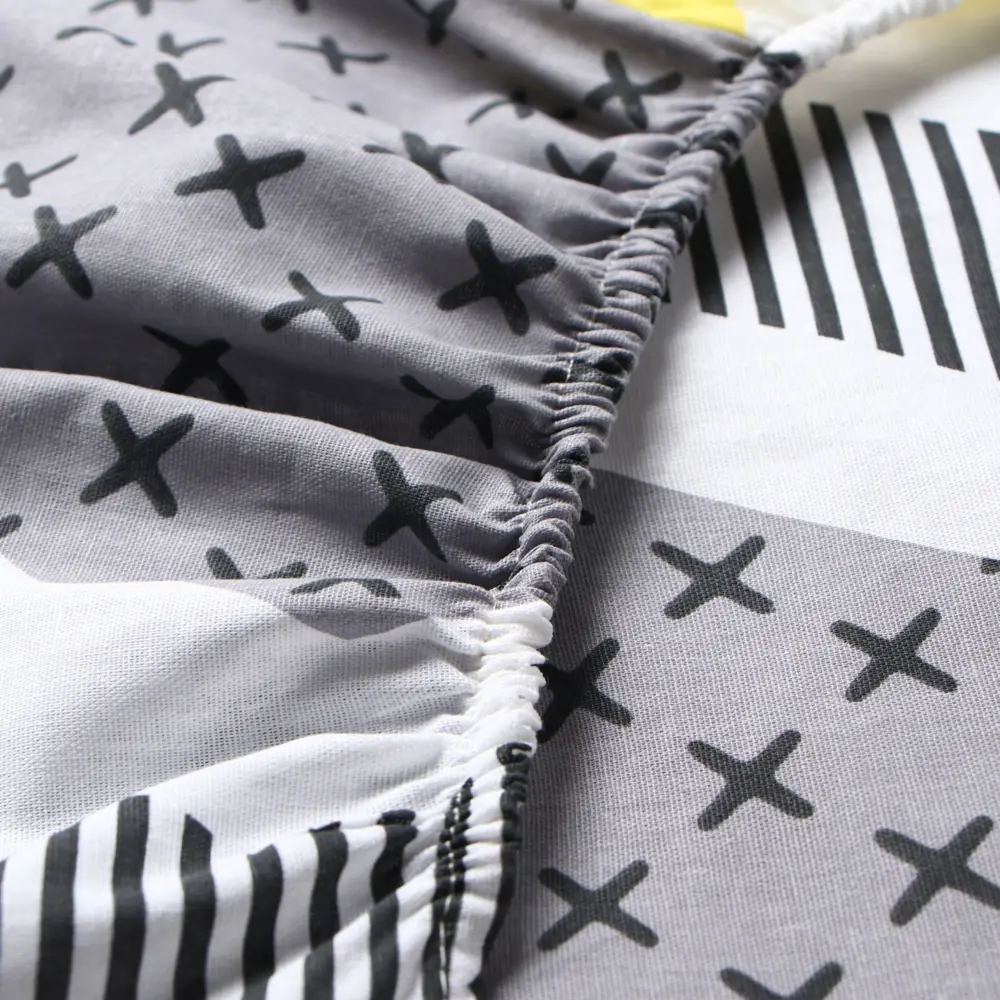 Фото 3 Простыня Этель Gray geometry 200x220 см хлопок на резинке цвет серый Фото 3 Простыня Этель Gray geometry 200x220 см хлопок на резинке цвет серый