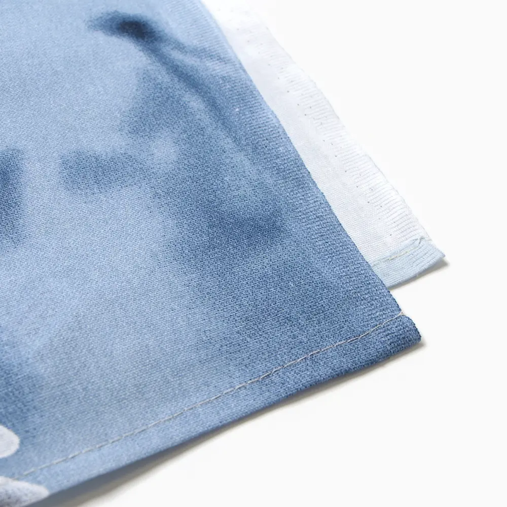 Фото 4 Простыня Этель Кувшинки (вид 2) 220x240 см хлопок без резинки цвет синий