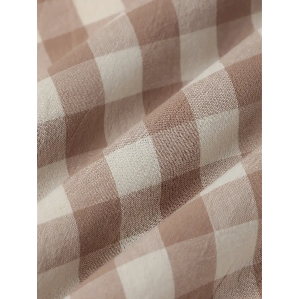 Фото 6 Простыня Этель Beige cage 180x214 см хлопок без резинки цвет коричневый Фото 6 Простыня Этель Beige cage 180x214 см хлопок без резинки цвет коричневый