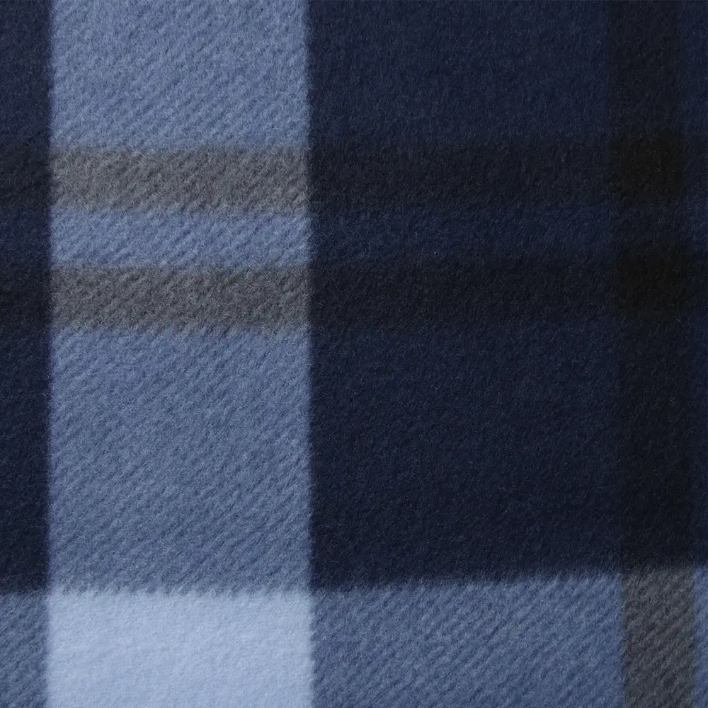 Фото 2 Плед Экономь И Я Клетка 150x130 см полиэстер цвет синий Фото 2 Плед Экономь И Я Клетка 150x130 см полиэстер цвет синий